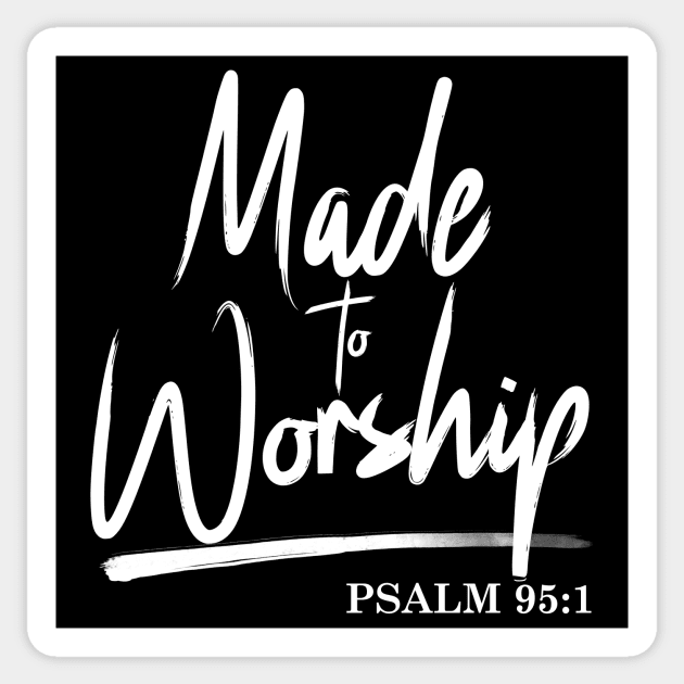 Christian Worship Leader Faith & Praise Psalm Verse Gift Sticker by artbooming